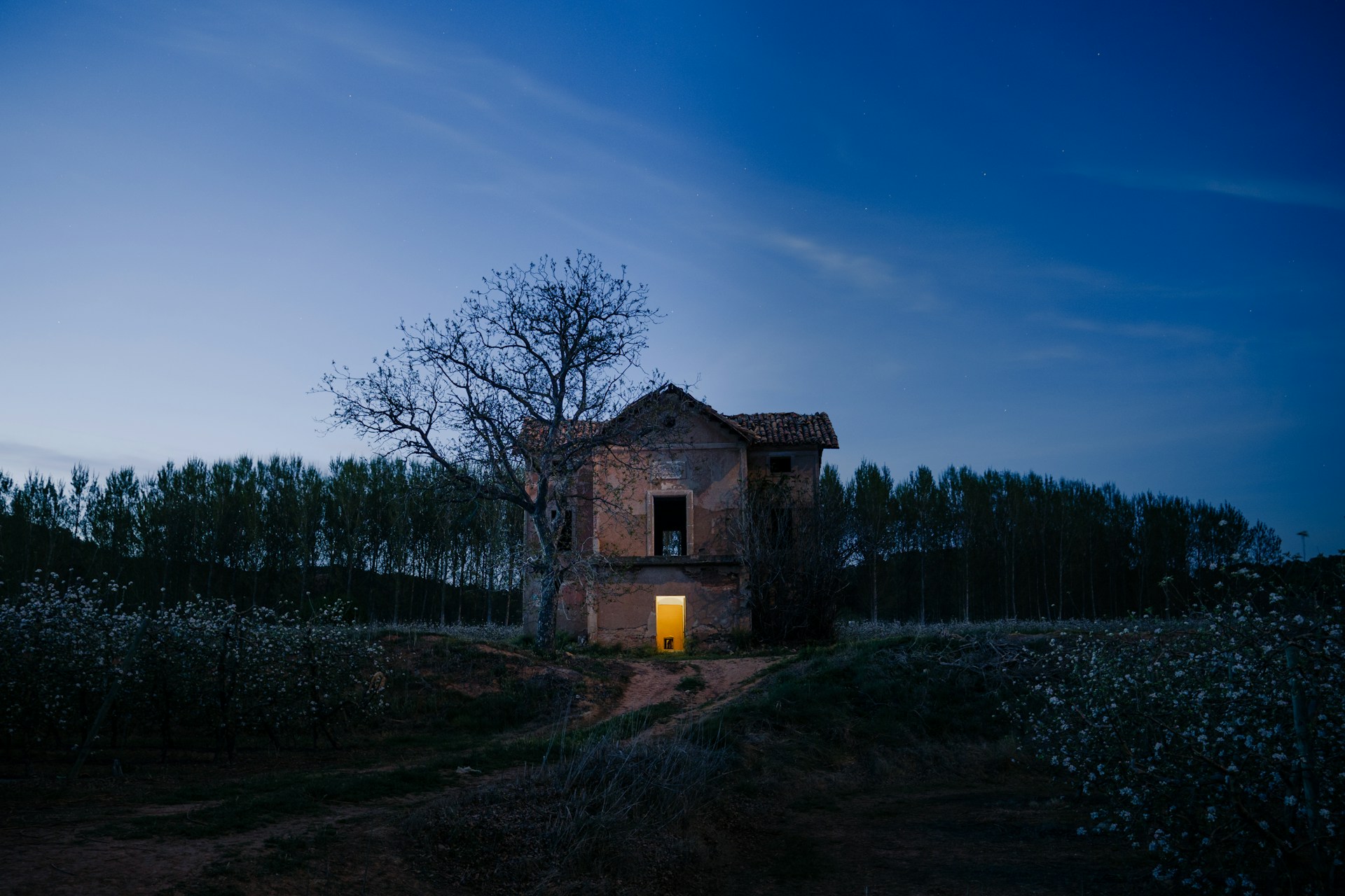 A house in a rural setting