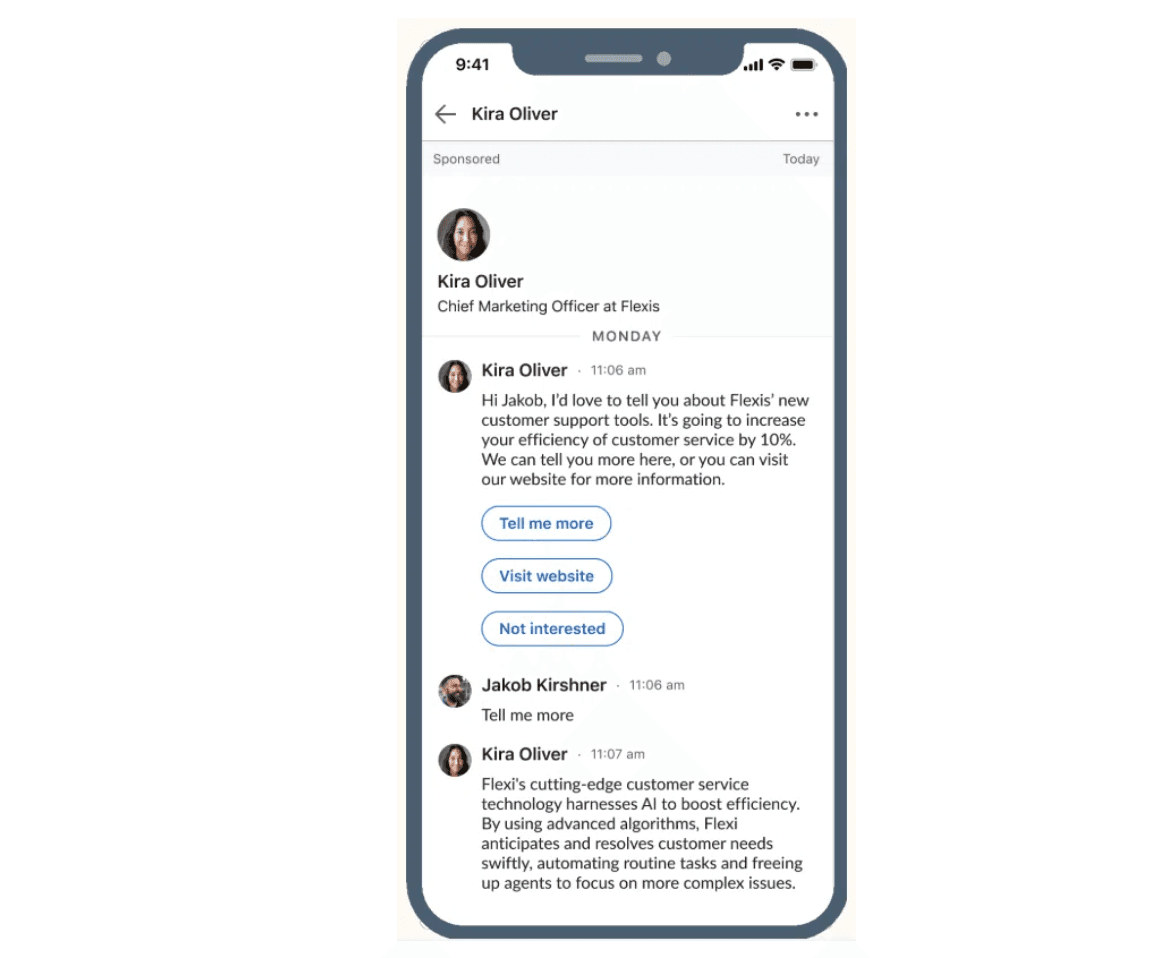 LinkedIn Message Ads
