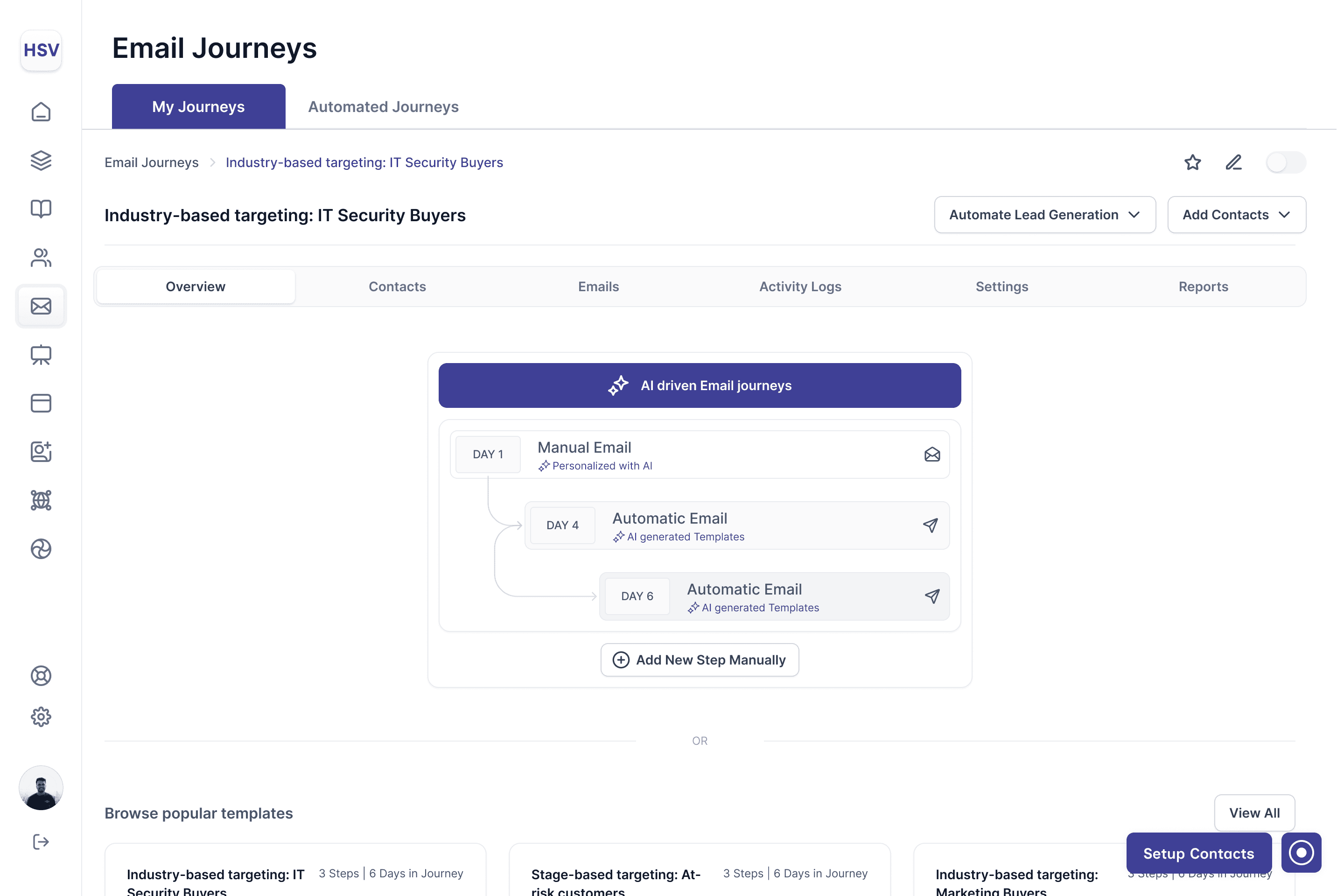 HCP portal website mockup