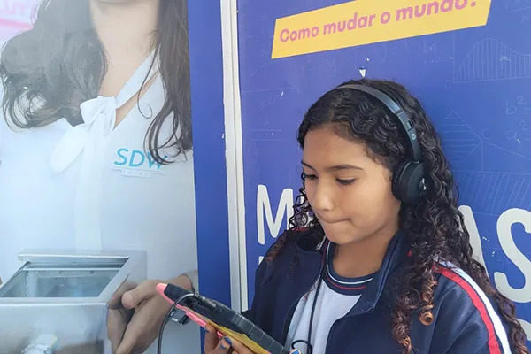 Estação 'Mude o Mundo LAB'.