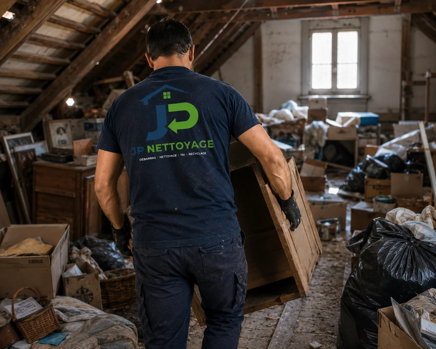 Débarras de grenier réalisé par JP Nettoyage à Clermont-Ferrand et dans le Puy-de-Dôme.