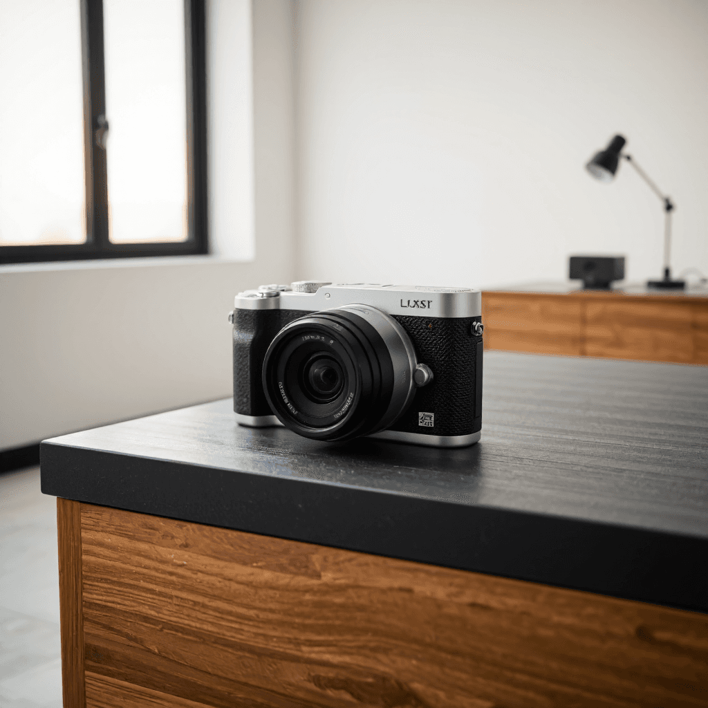 product photography of a compact digital camera for photography