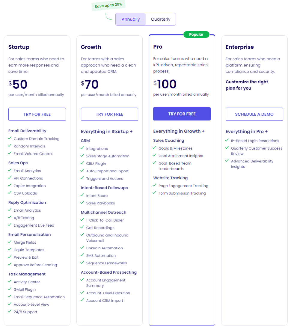 Klenty Pricing