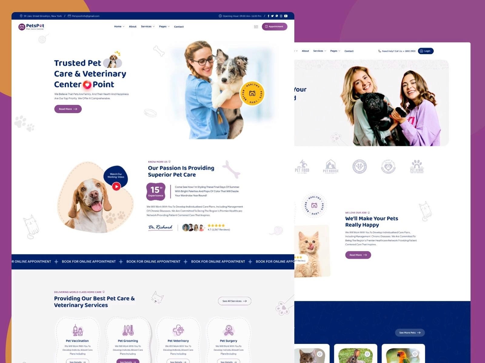 modern template petspot