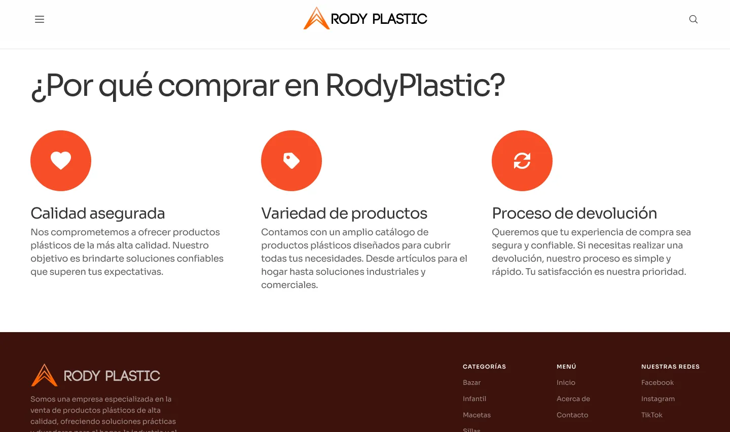 Arvox Studio - Diseño web y ecommerce de RodyPlastic