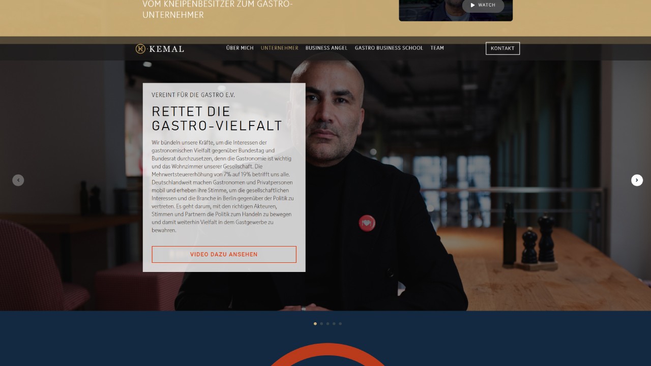 Kemal Üres Unternehmer Seite