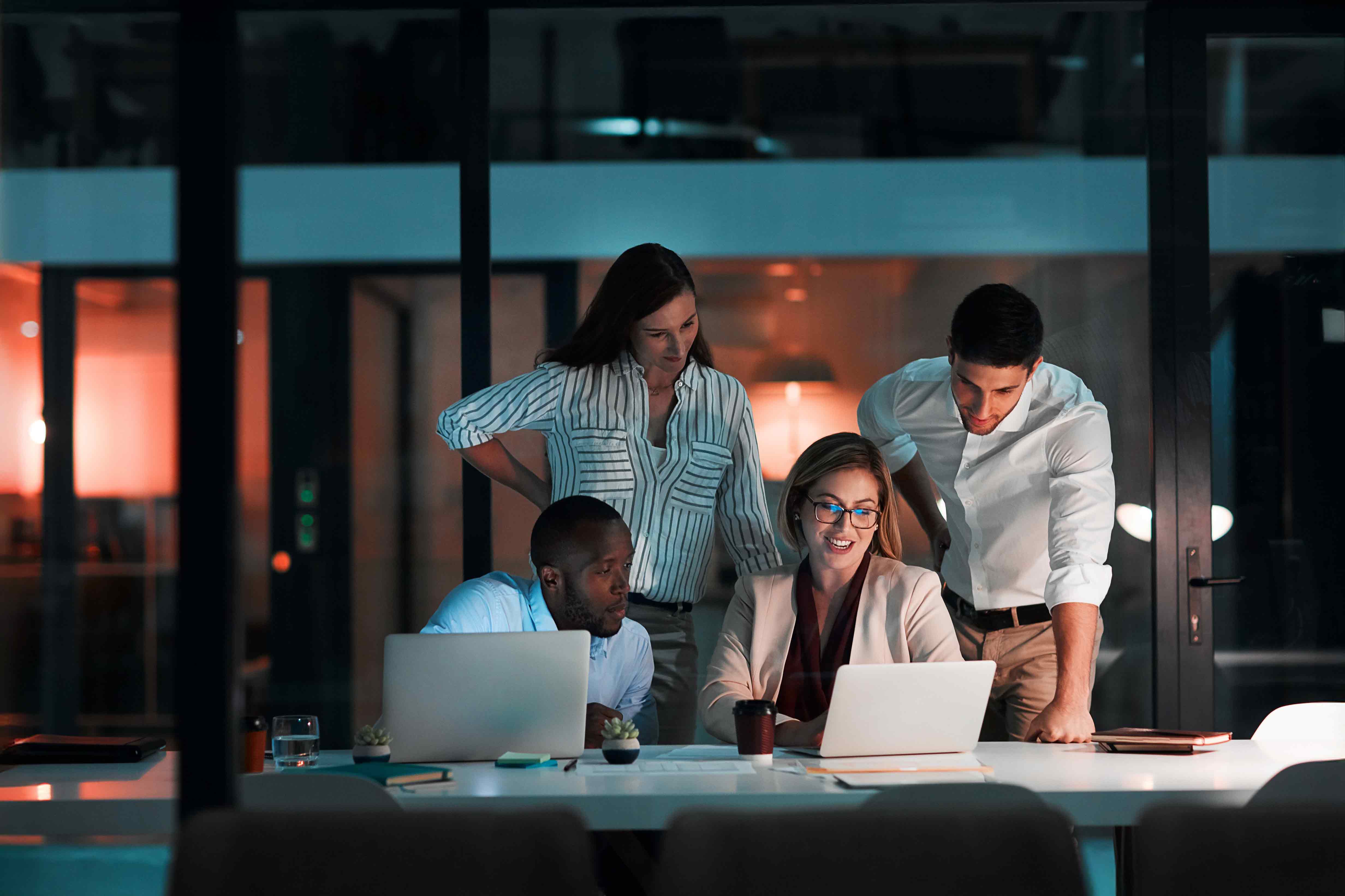 Team working at the office