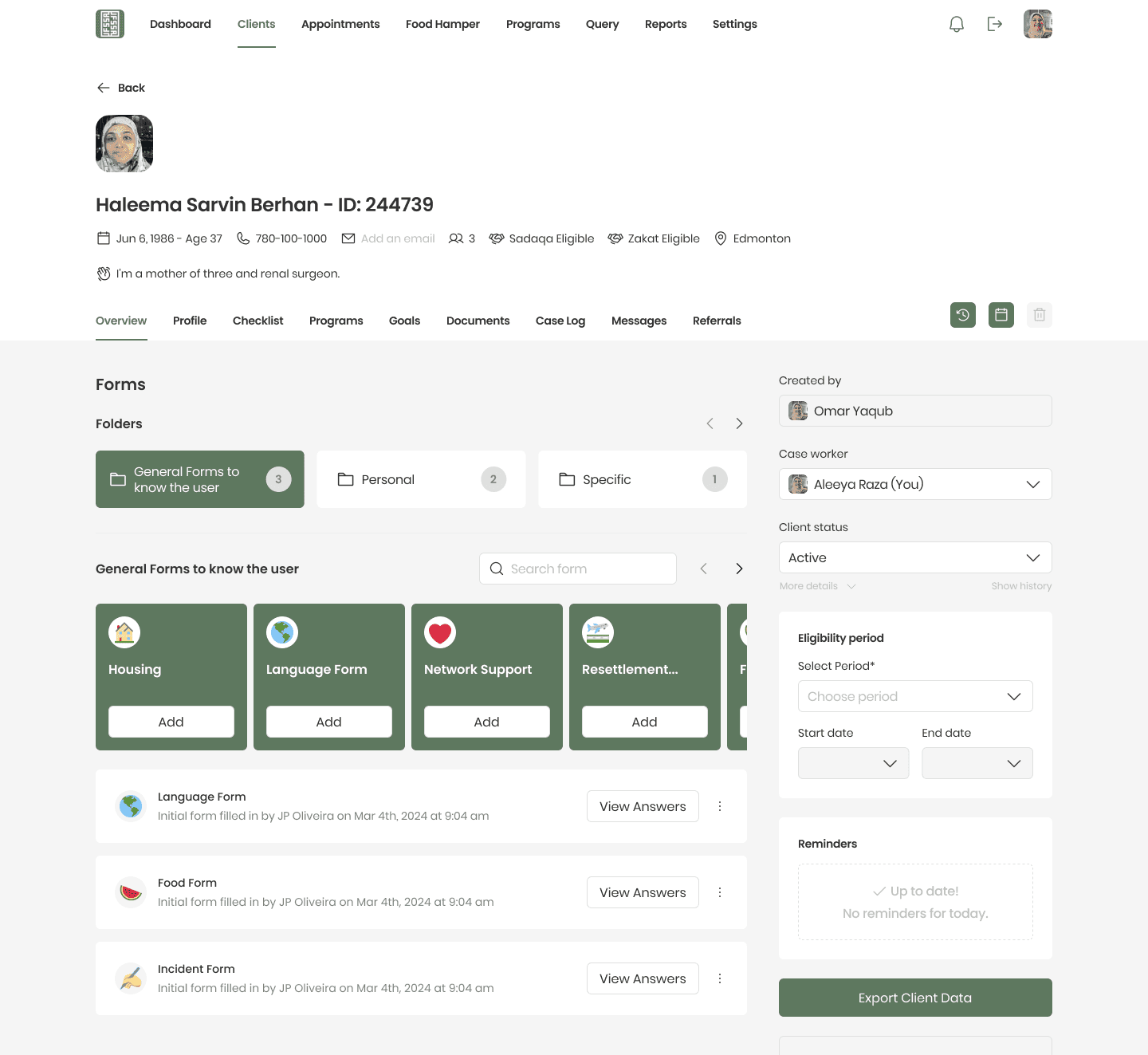 transform web based case management project
