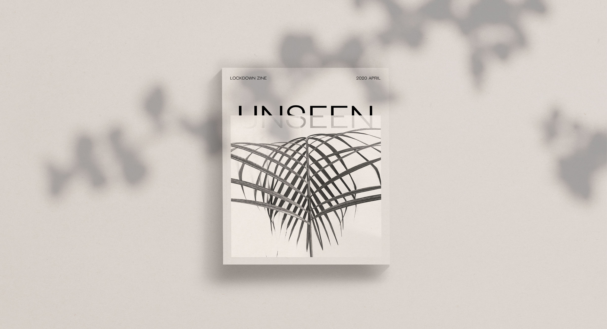 Unseen zine cover design.