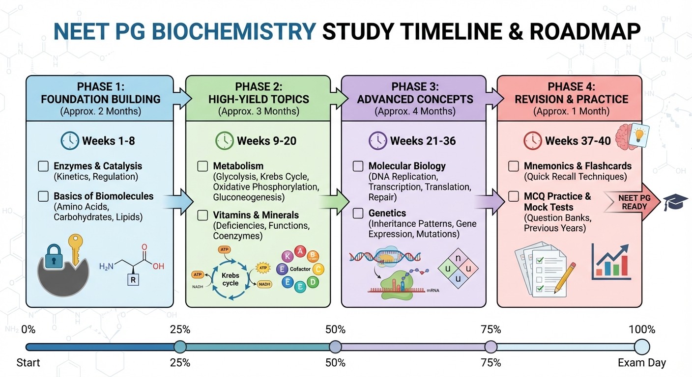 Biochemistry NEET PG Study Timeline and Strategy