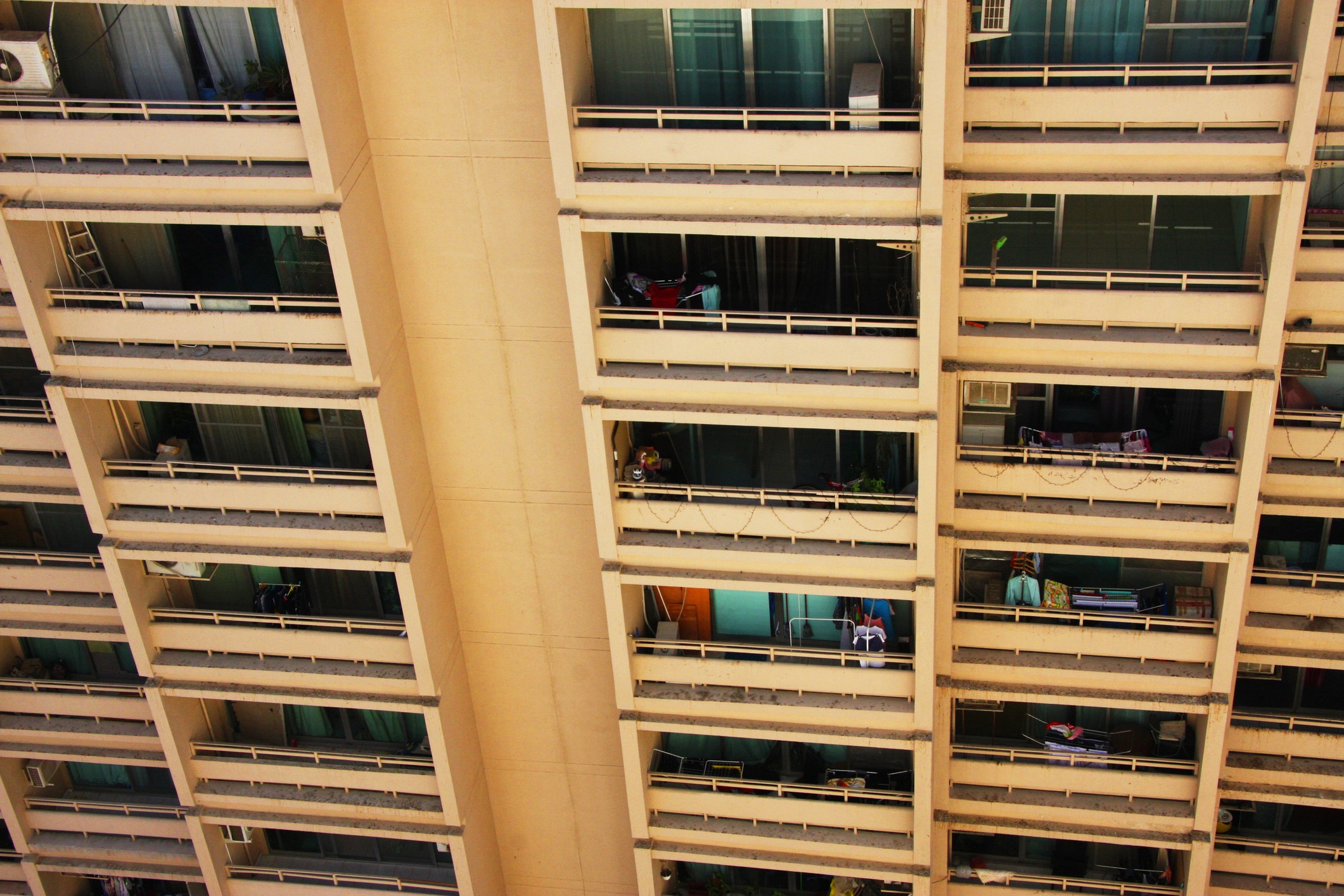 Residential building in Deira, Dubai — a neighbourhood home to the majority of the UAE's migrant workforce