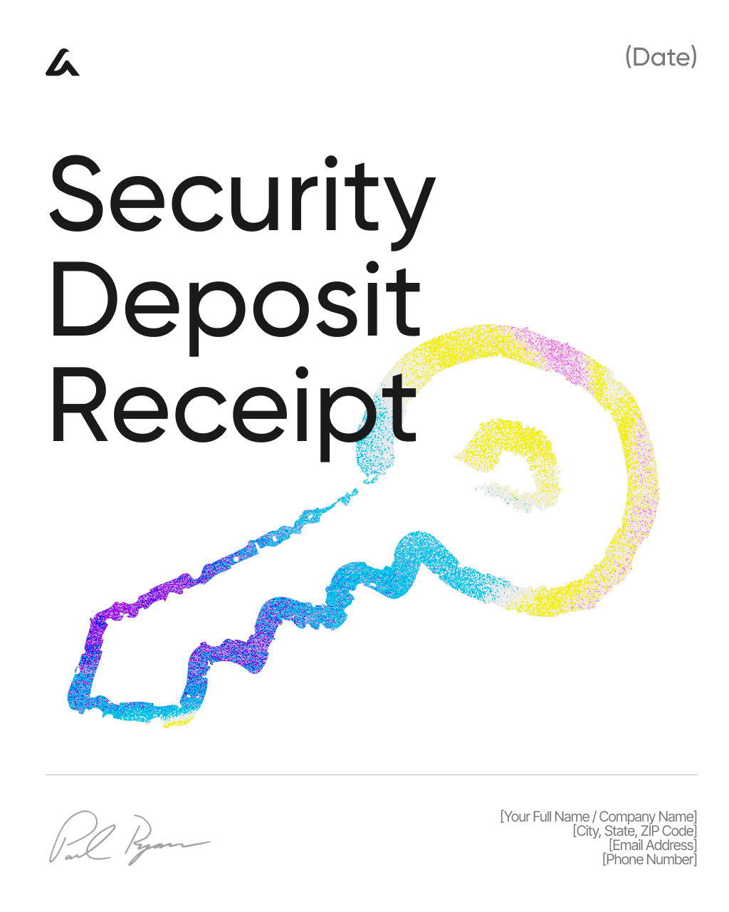 Security Deposit Receipt