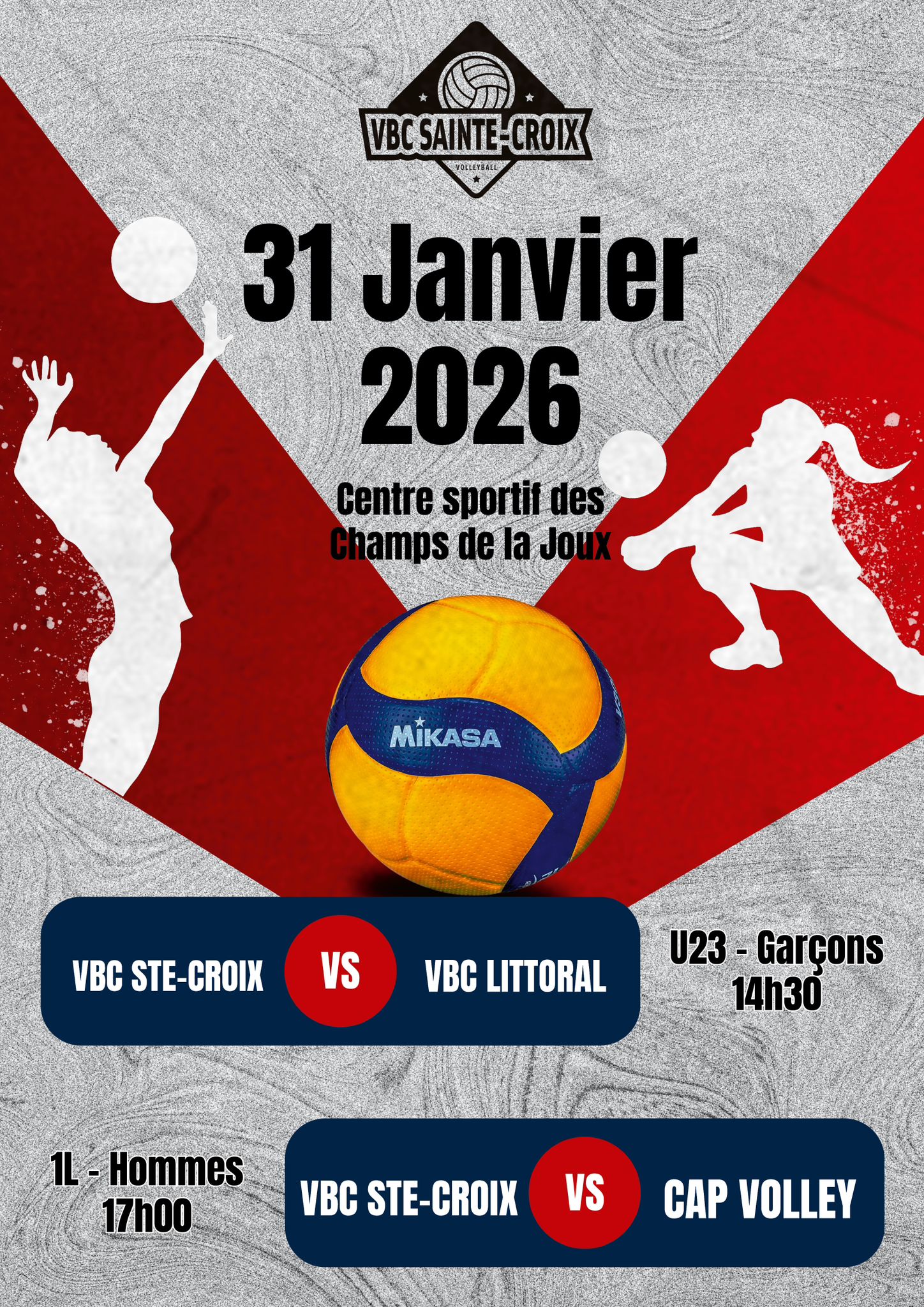 affiche des match de la semaine du 26.01.2026