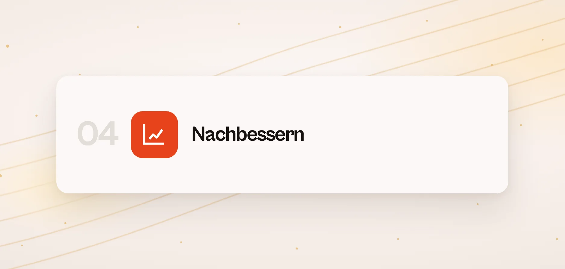 Kachel 04 Nachbessern mit Diagrammsymbol