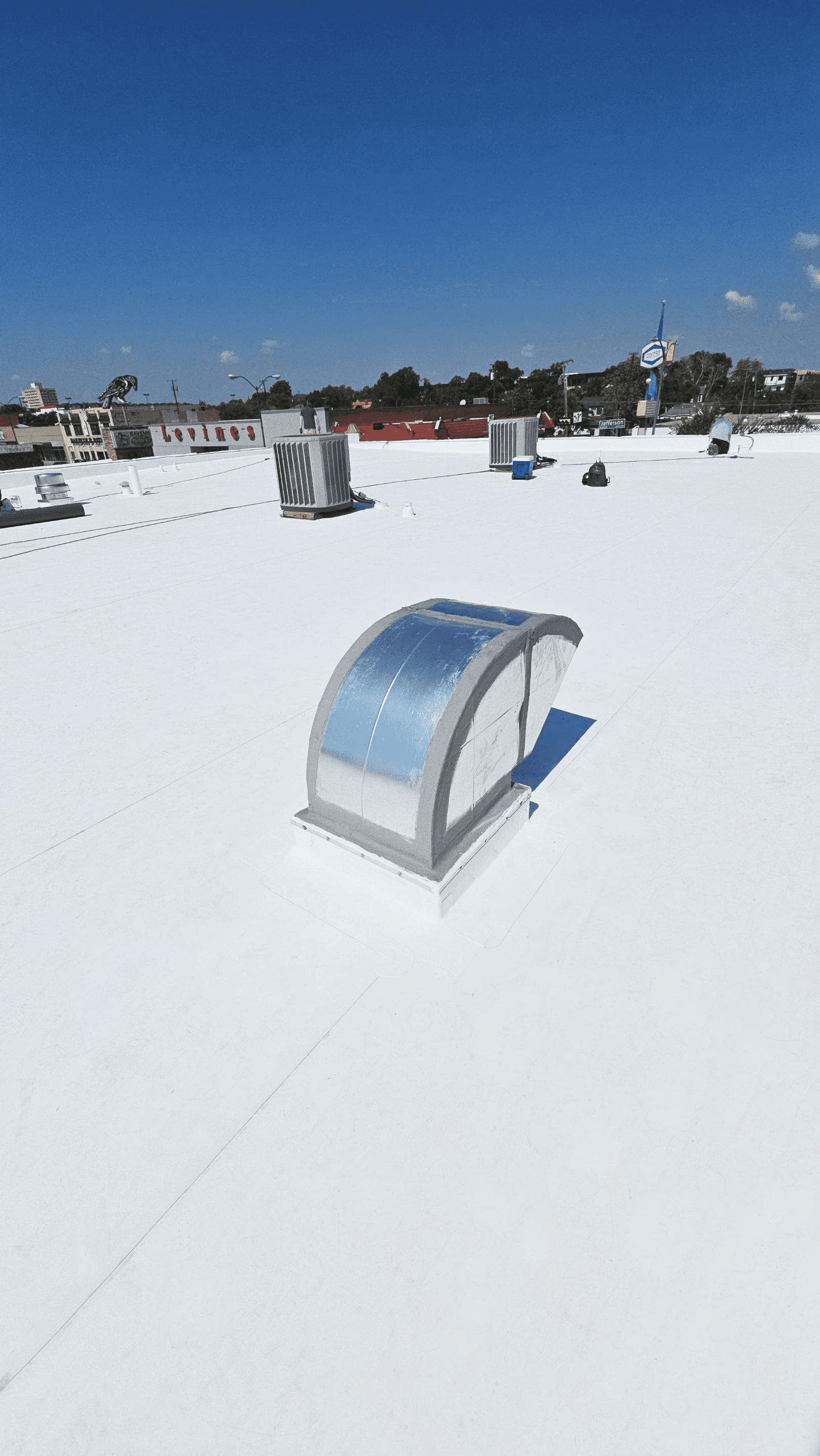 commercial roof installation by arrington roofing - a top rated dallas roofing contracgtor