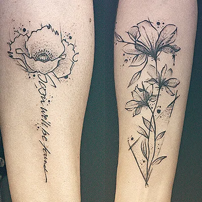 Tatouage floral par Julien Joolz — Grinoir Tattoo