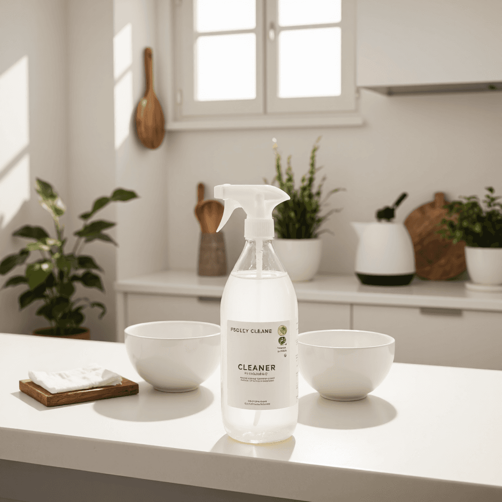 product photography of bottle of cleaner