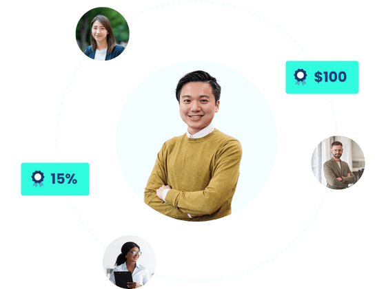 Referral tracking and commission payouts