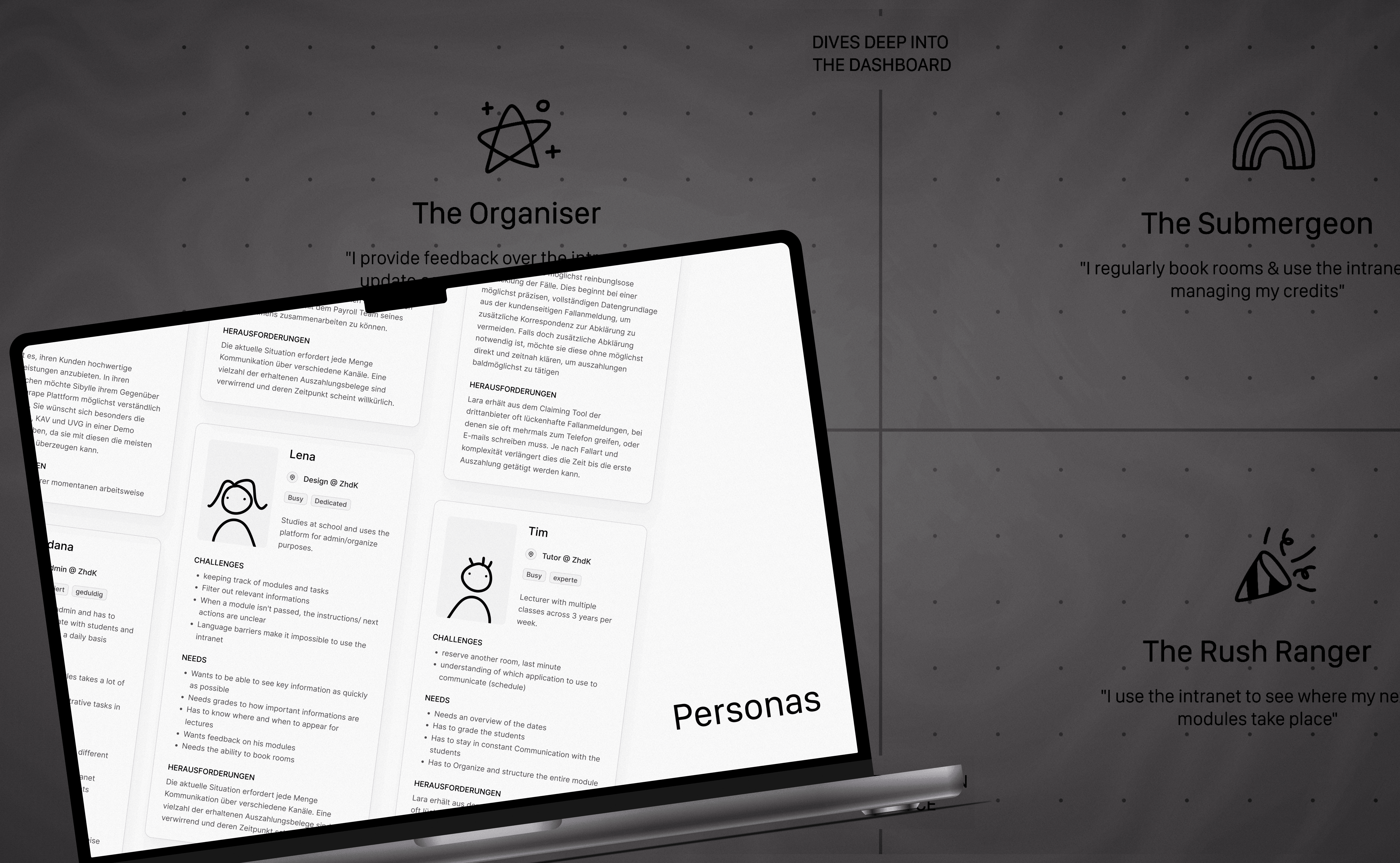 A mockup of a Macbook for the about us page of the hair salon website