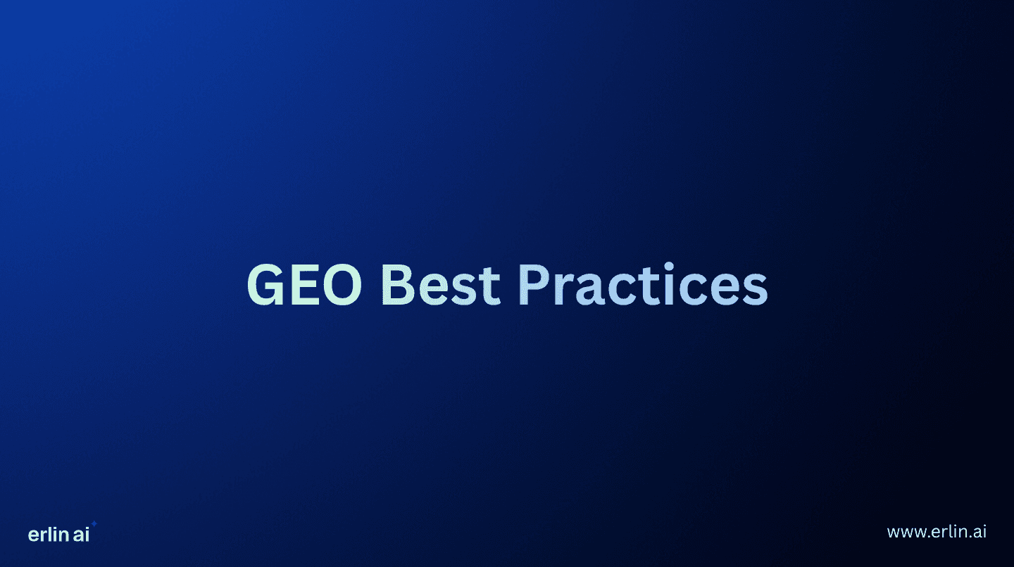 generative engine optimization best practices