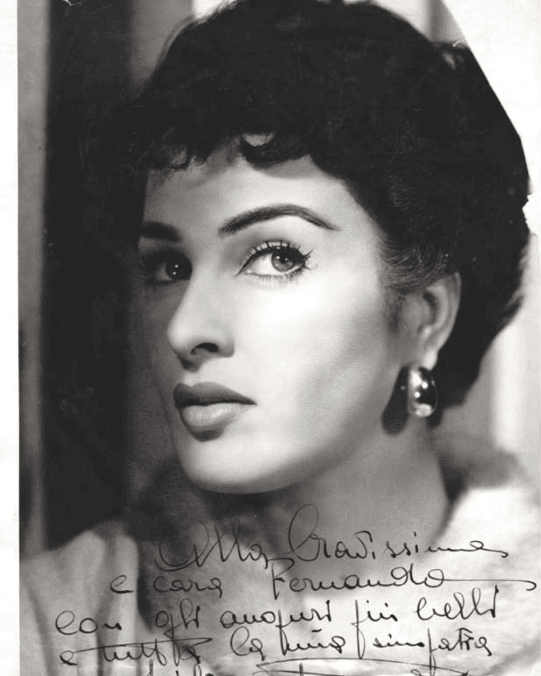 Silvana Pampanini’s dedication to Madame Fernanda.