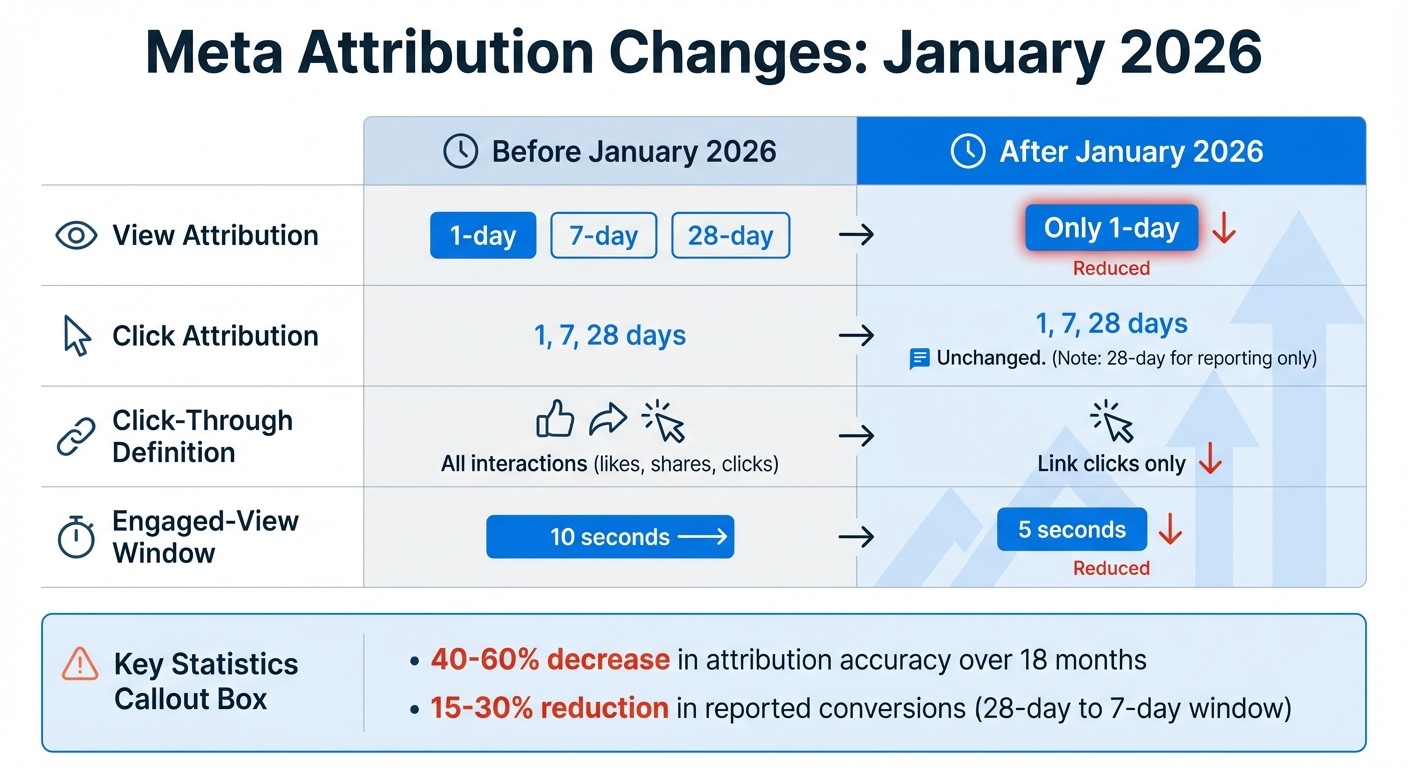 Meta Attribution Changes: Before vs After January 2026
