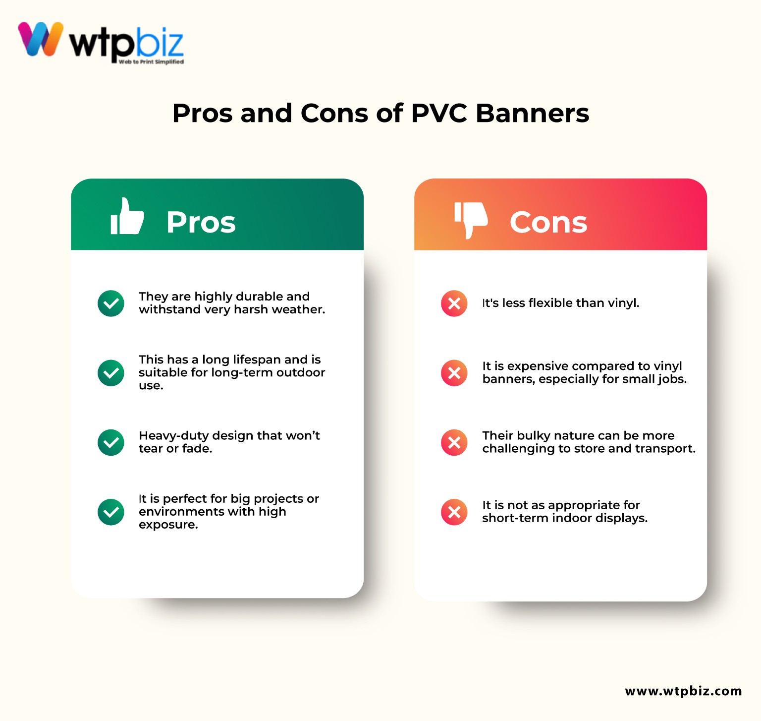 Pros and Cons of PVC Banners