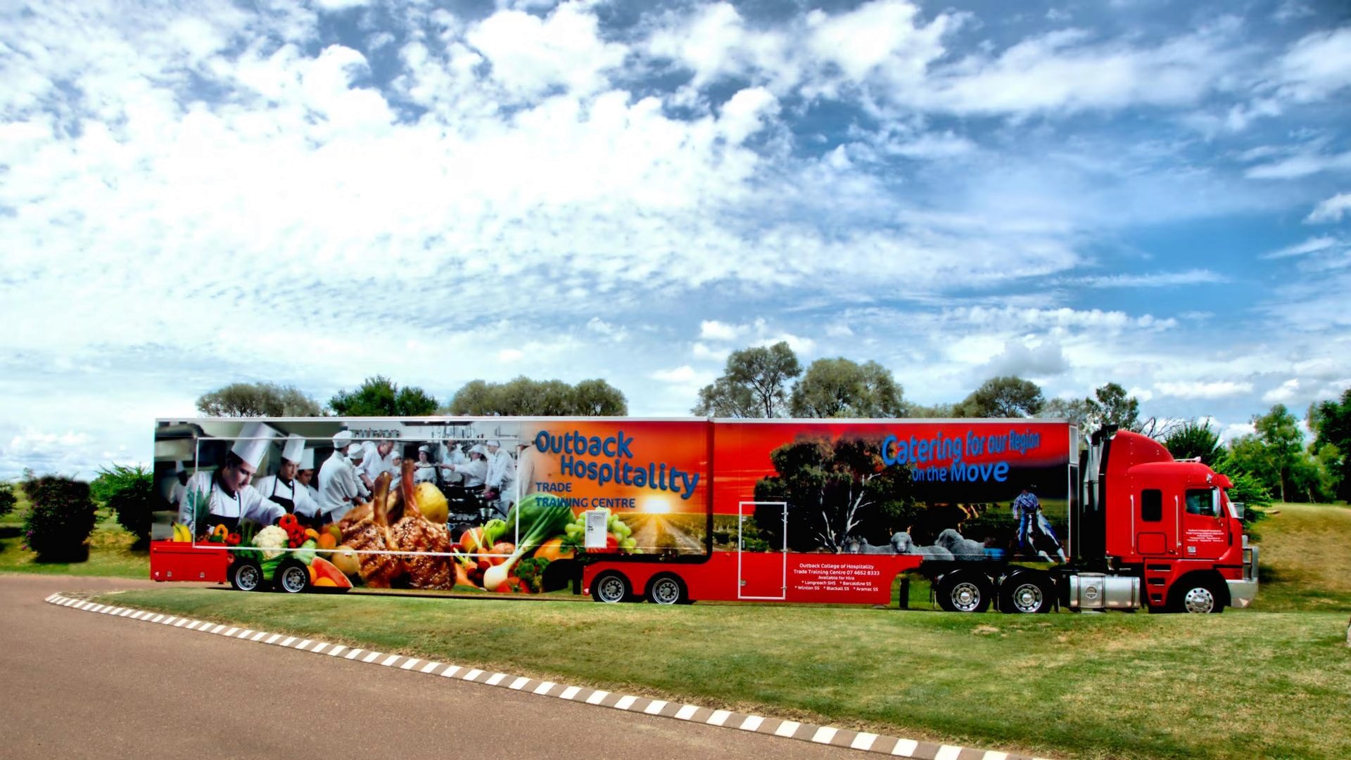 The Outback College of Hospitality Big Red Truck