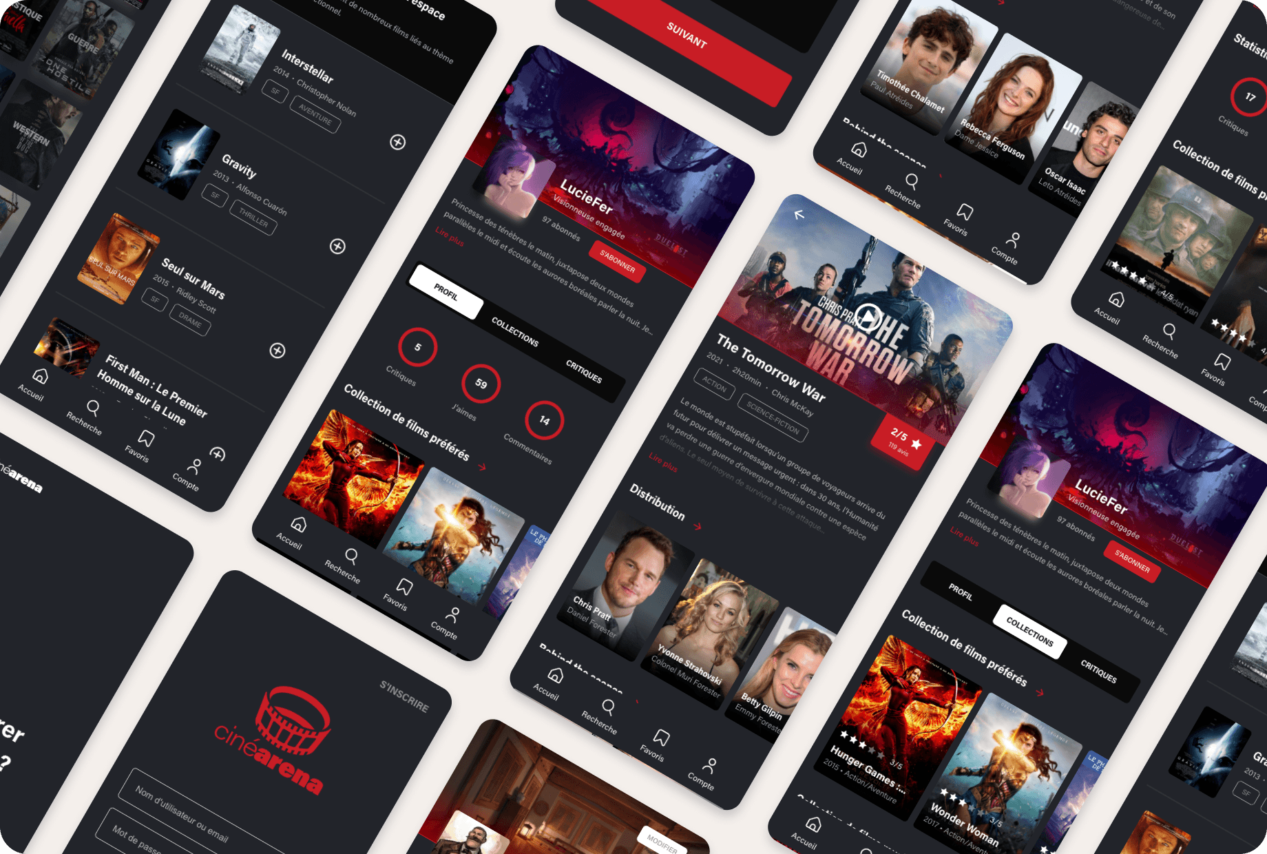 Aperçu de l'application