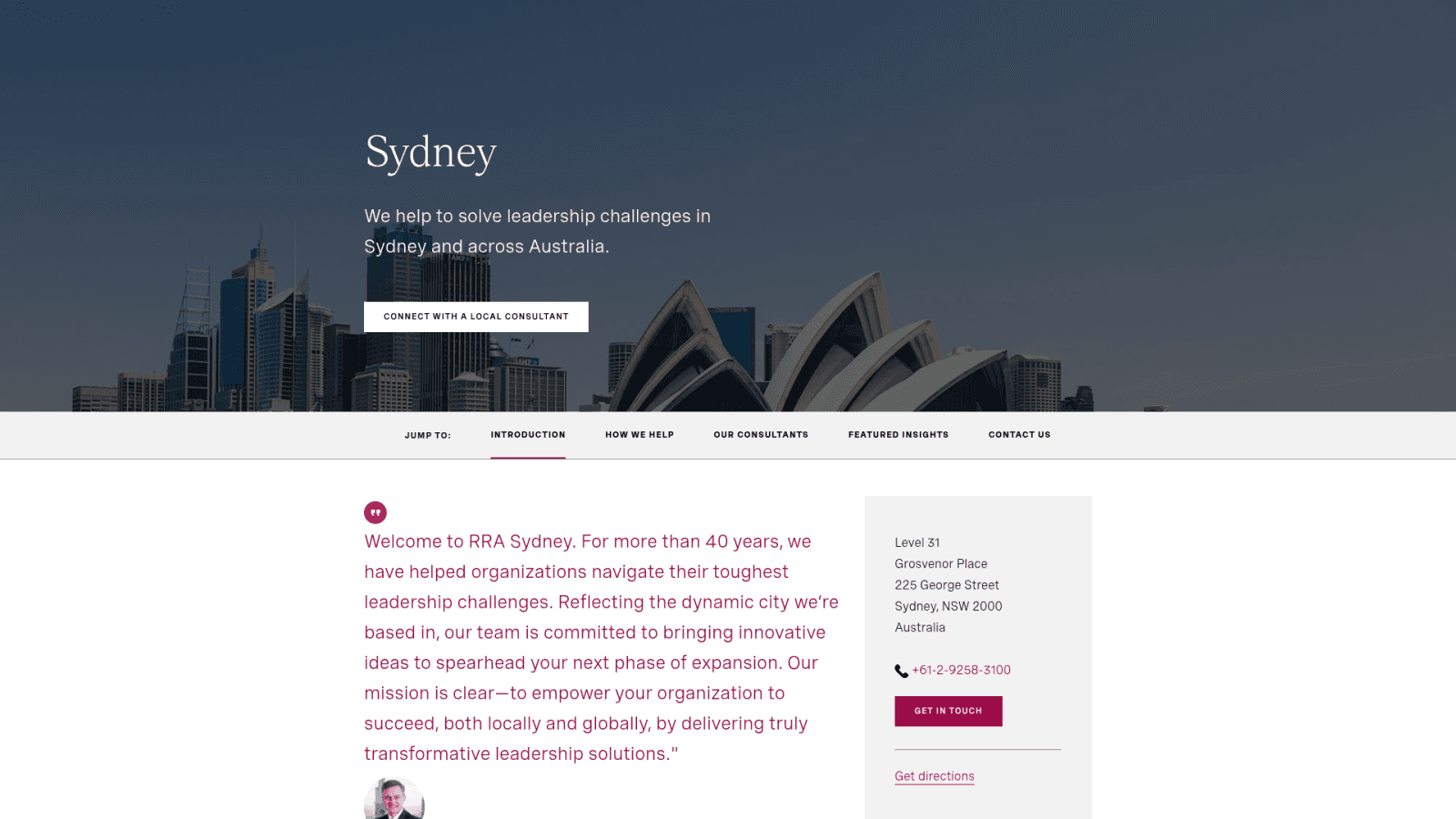 Russell Reynolds Associates Sydney office