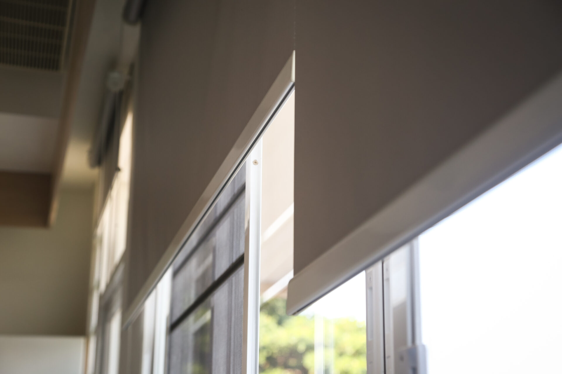 Somfy motorized blinds in a home. Wholesale Blind Factory