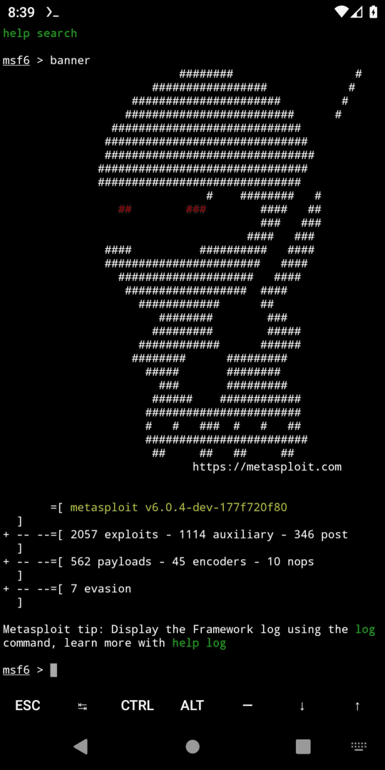 Termux Metasploit