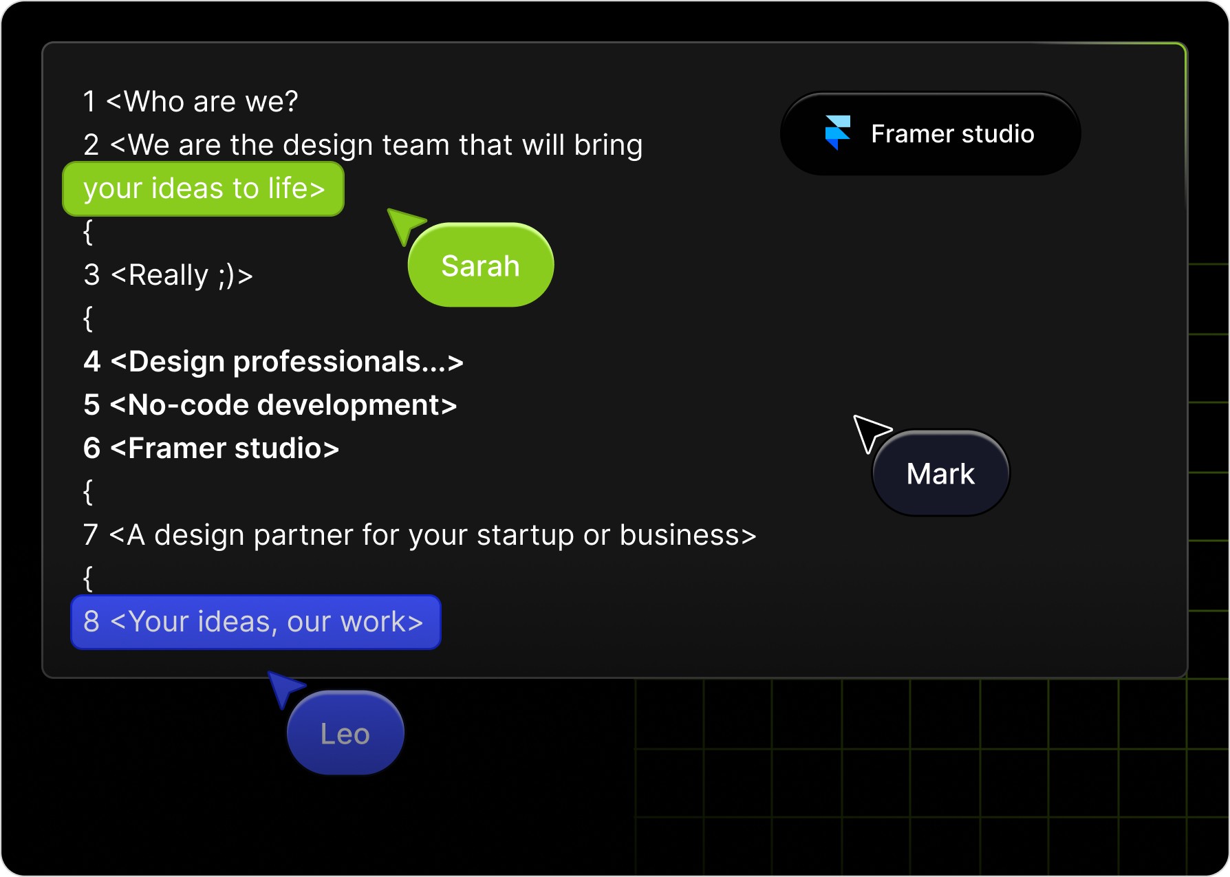 Professional web design and Framer development solutions for fast, code-free website launches.