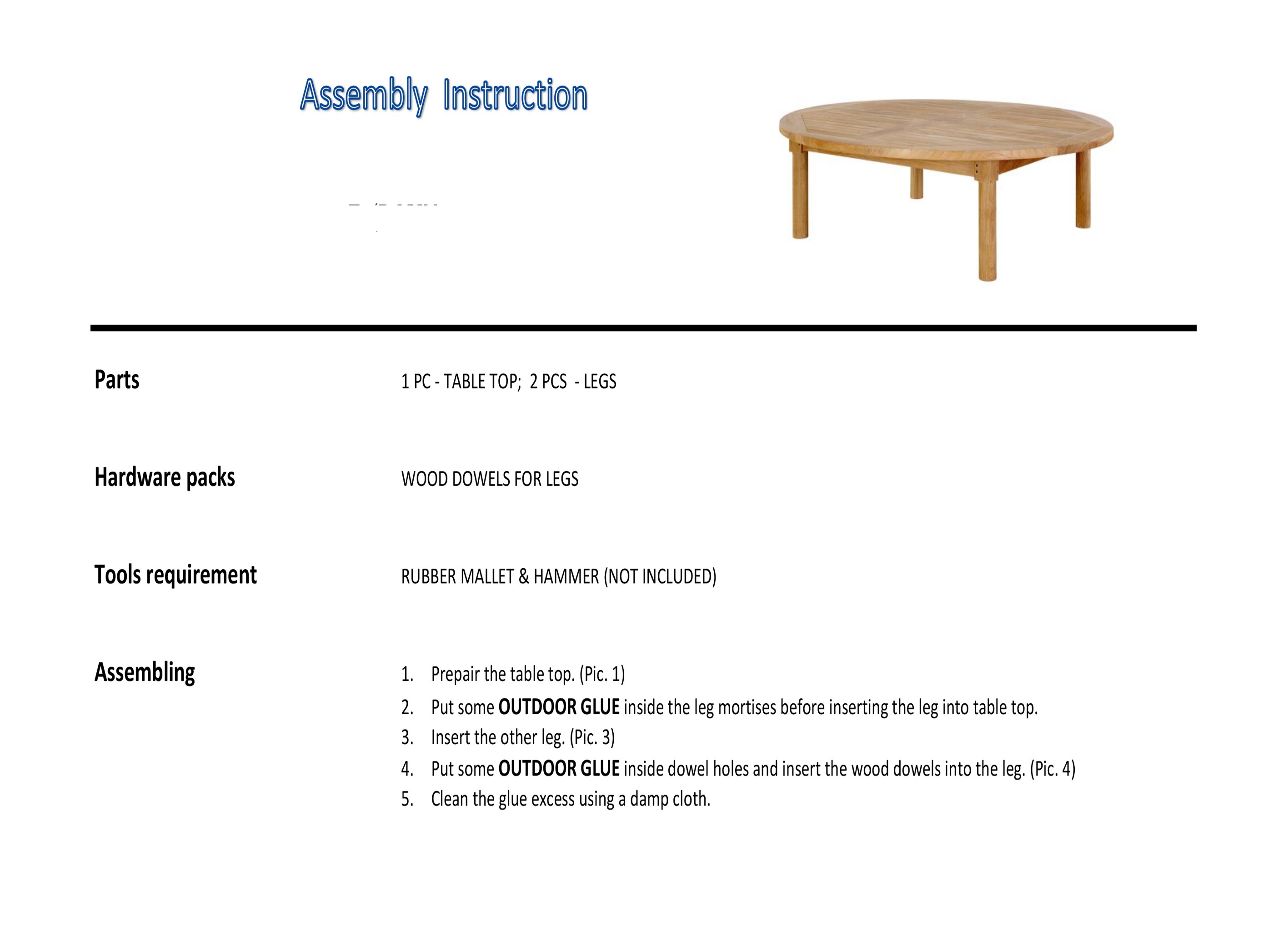 assembly instruction