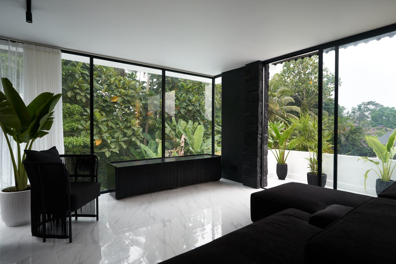 A two-level 2-bedroom villa in North Ubud, fully furnished and overlooking the surrounding jungle