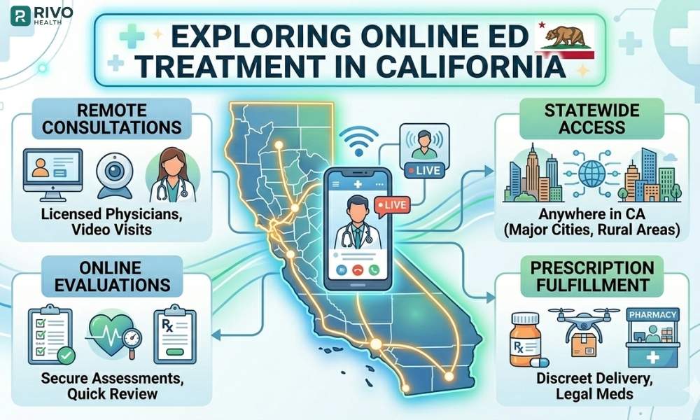 Online ED treatment in California: