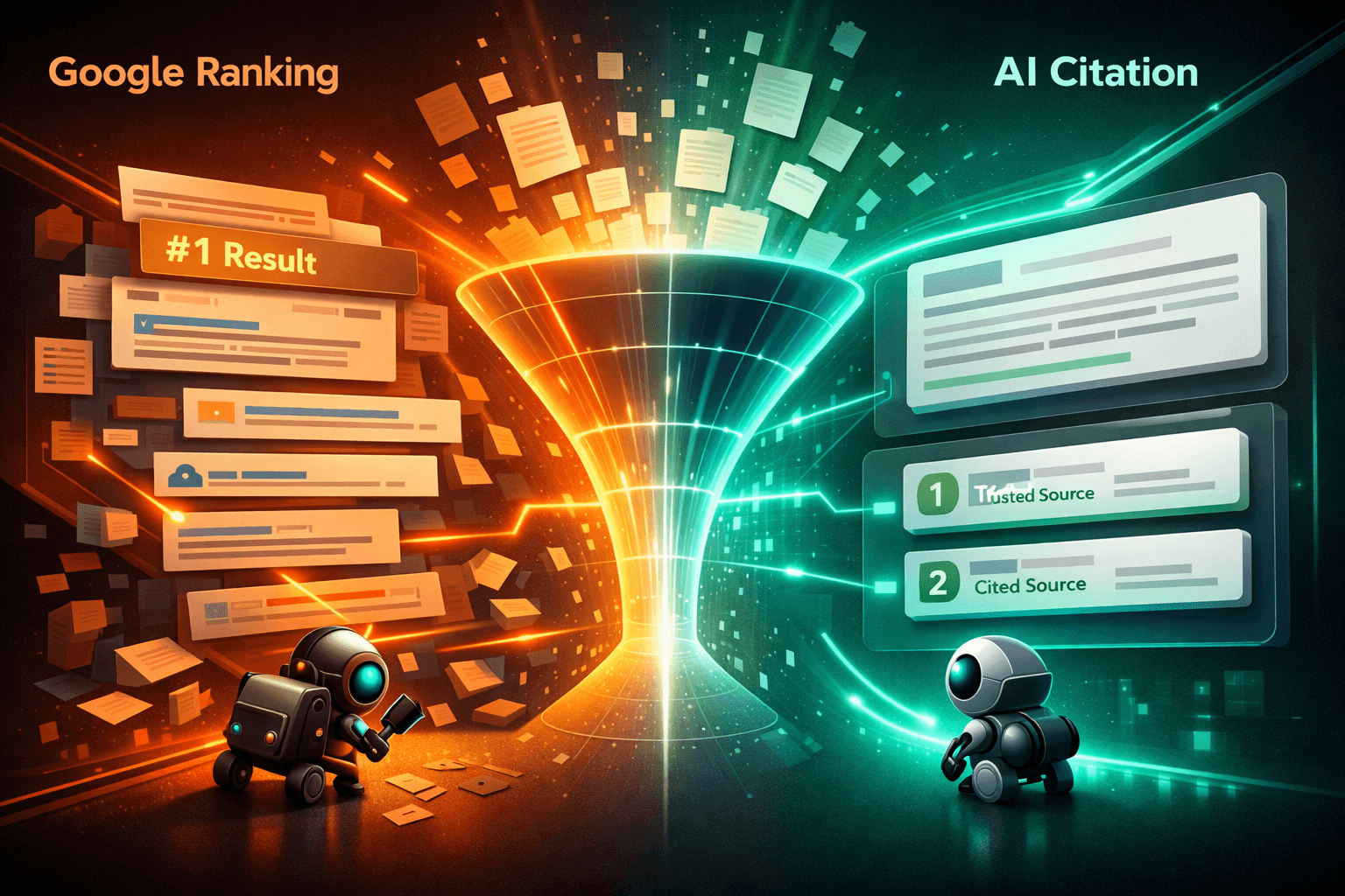 Ranking in Google vs Getting Cited in ChatGPT: How B2B Brands Win the AI Layer
