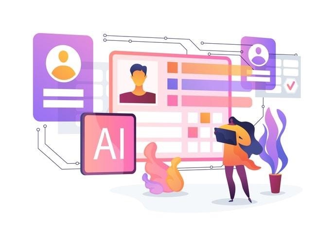 A modern AI recruitment platform interface showcasing job opportunities.