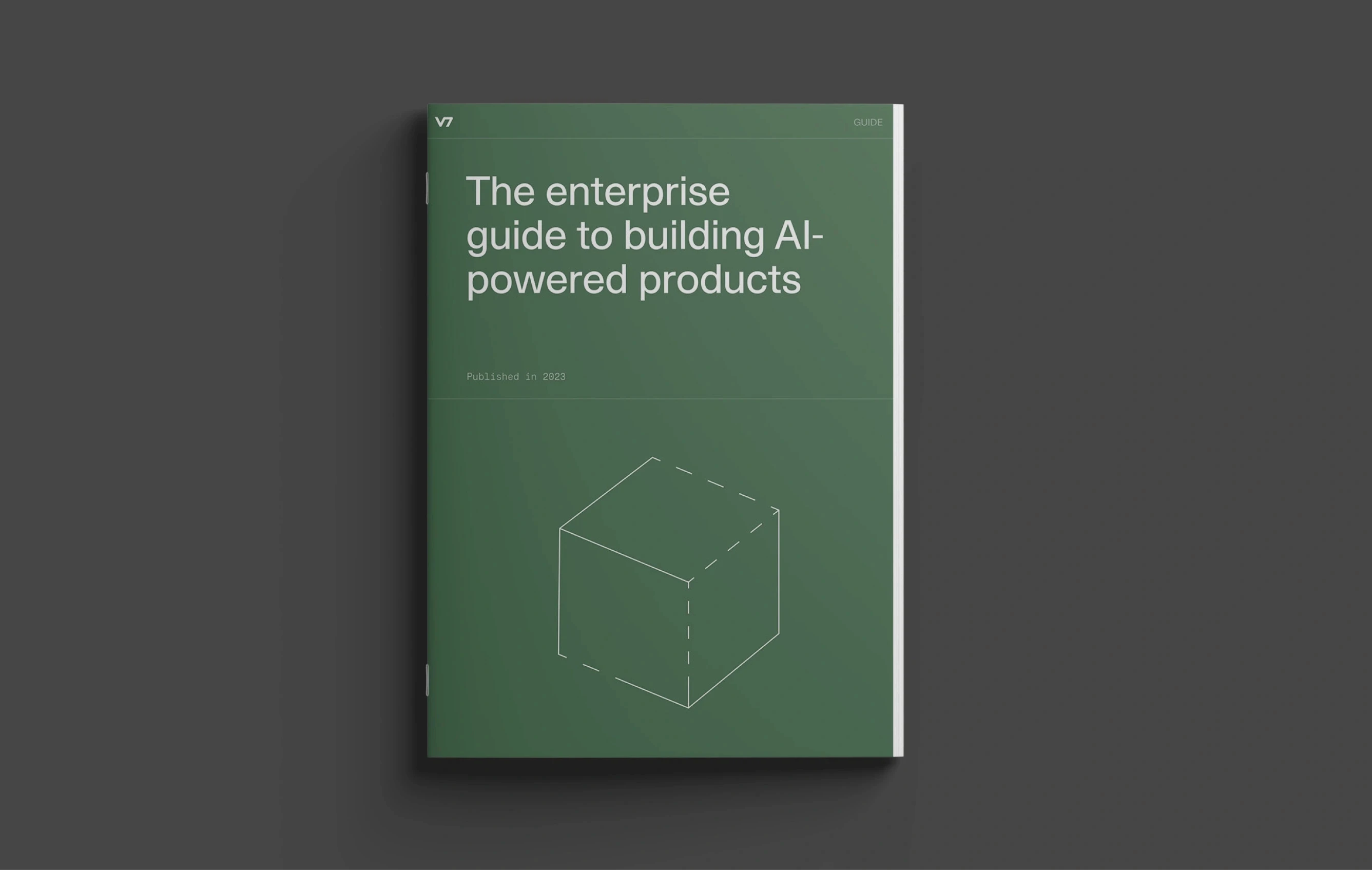 Green book titled "The Enterprise Guide to Building AI-Powered Products"