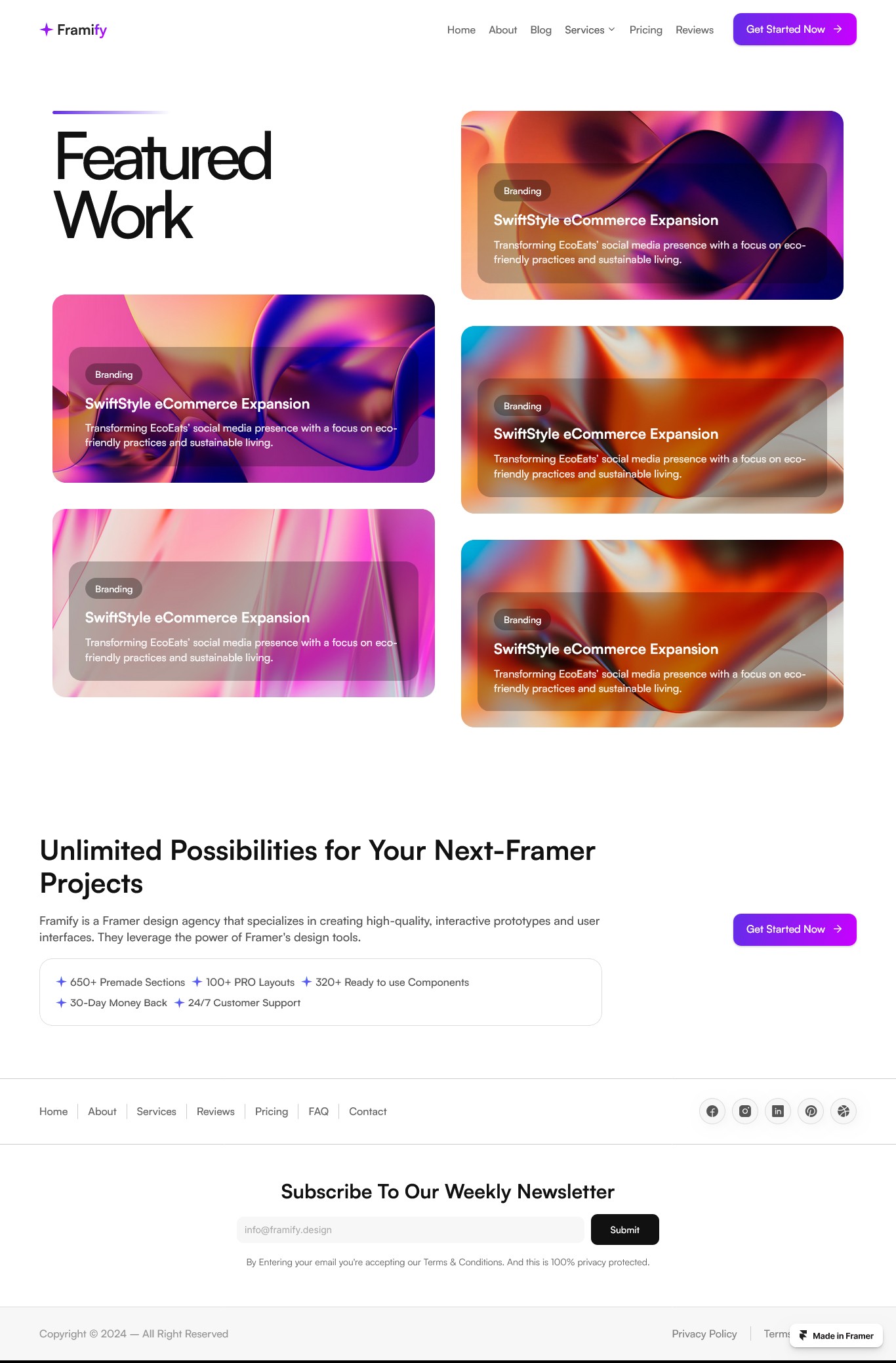 Framer Portfolio Page v3