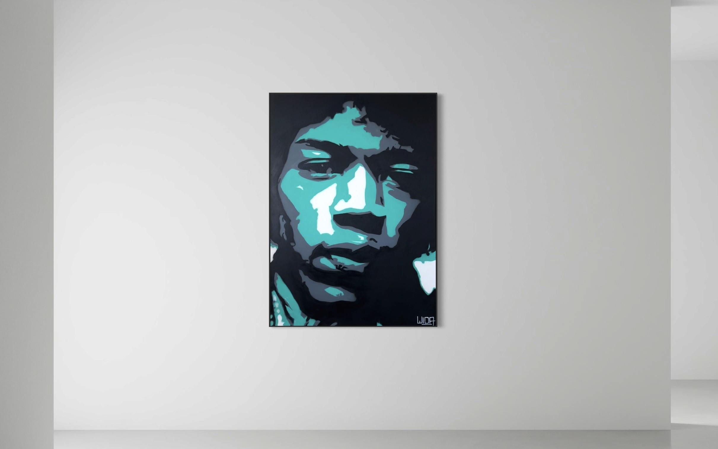 Jimi Hendrix Leinwand - Pop Art Style