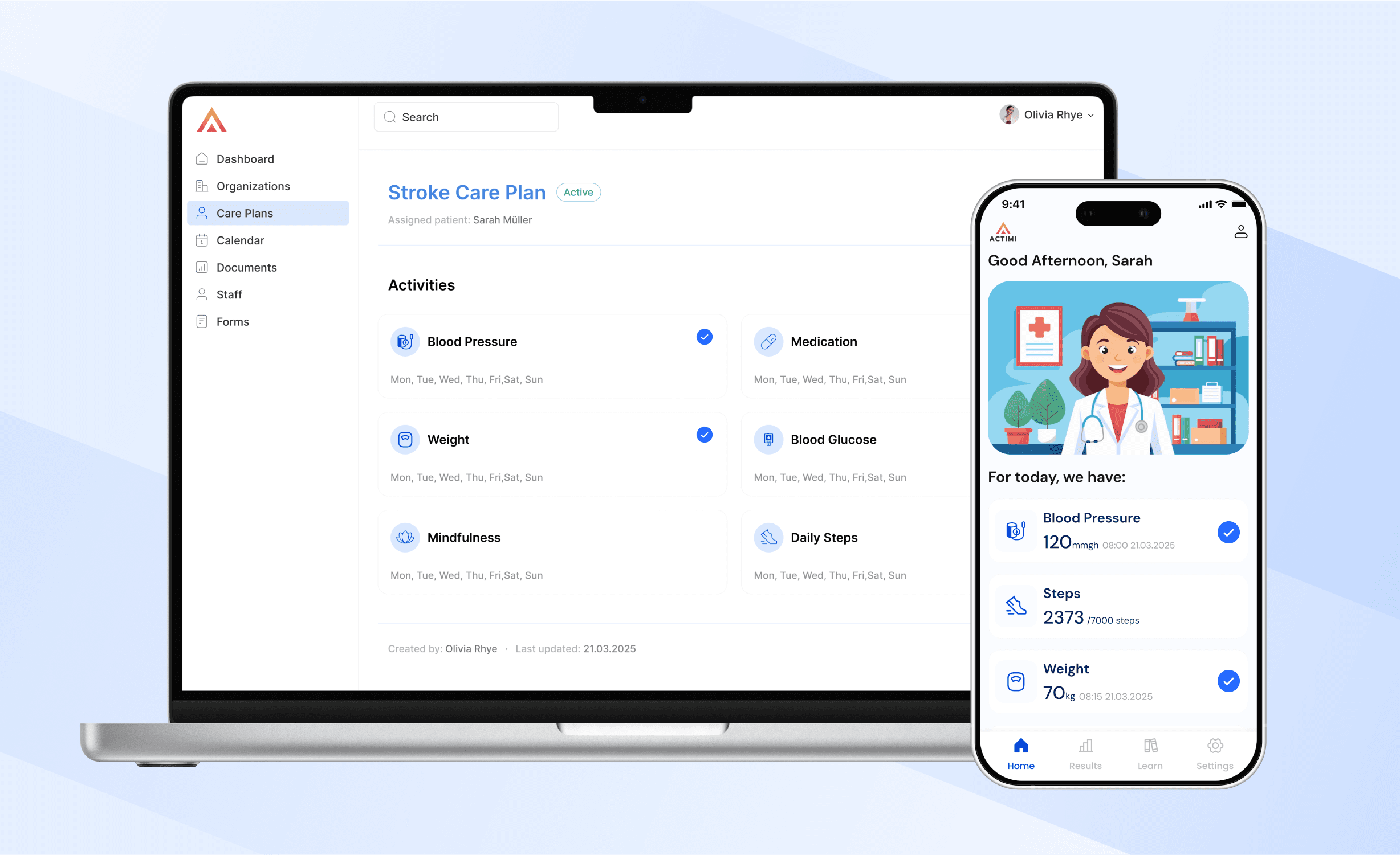 AI-Driven Care Plans and Digital Twin for Long-Term Treatment of Stroke Patients