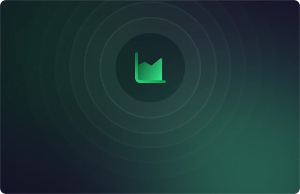 A chart on a green background
