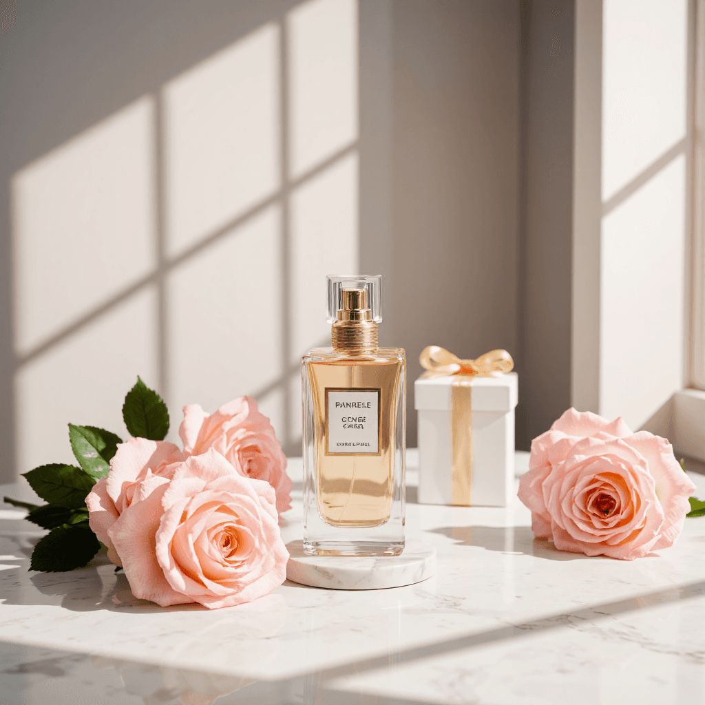 product photography of perfume