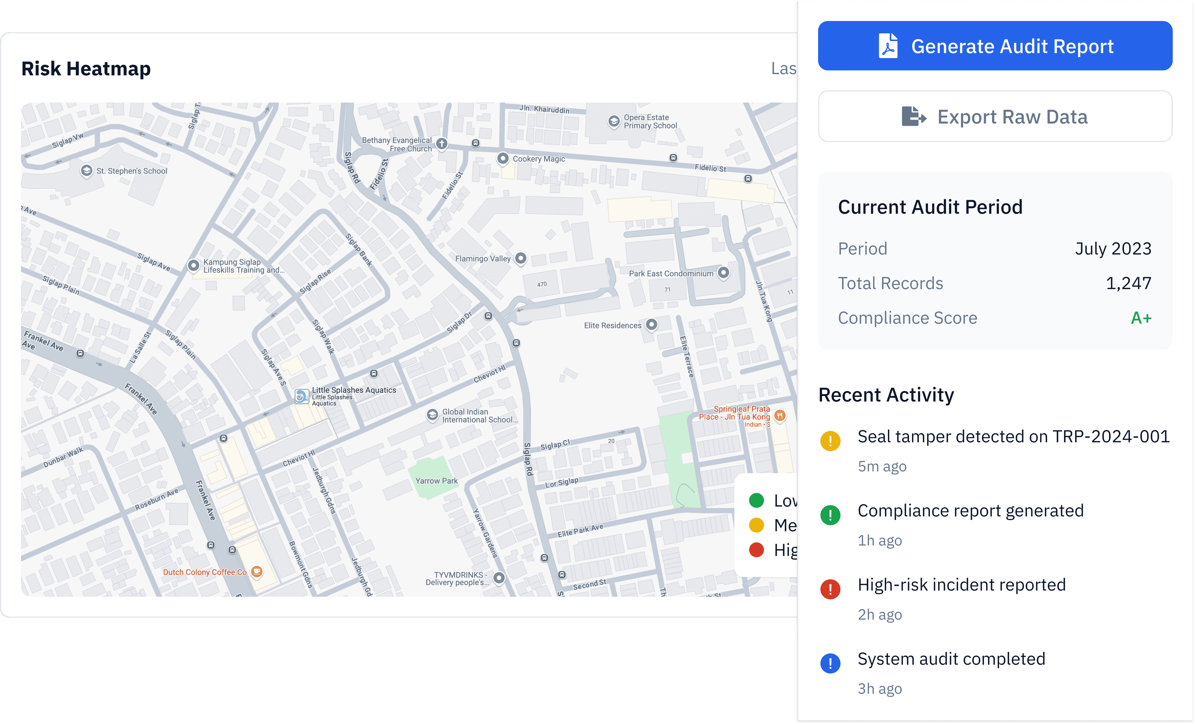 Compliance Dashboard for  High-Risk Cargo