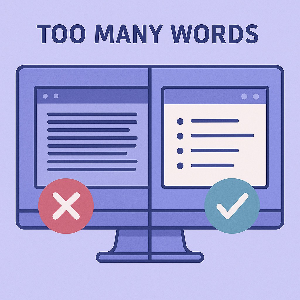 too many words