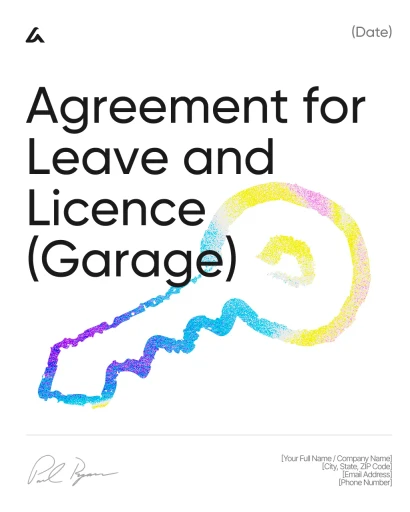 Agreement for Leave and Licence (Garage) 