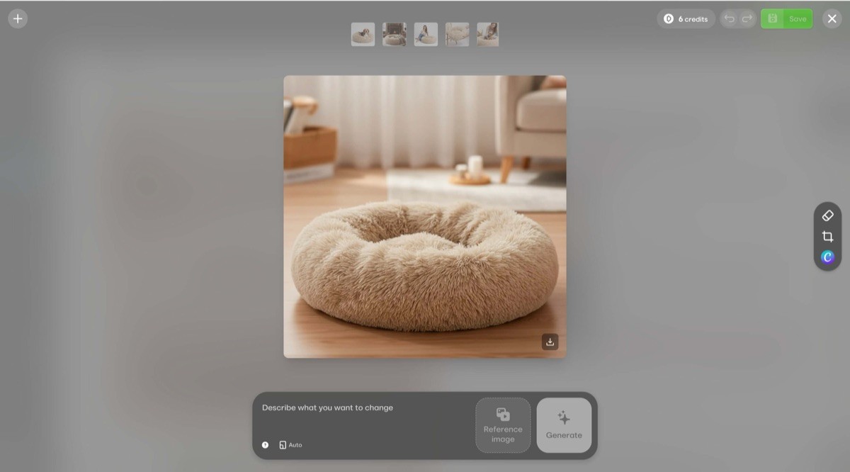 DropMagic AI image generation feature creating product photos instantly