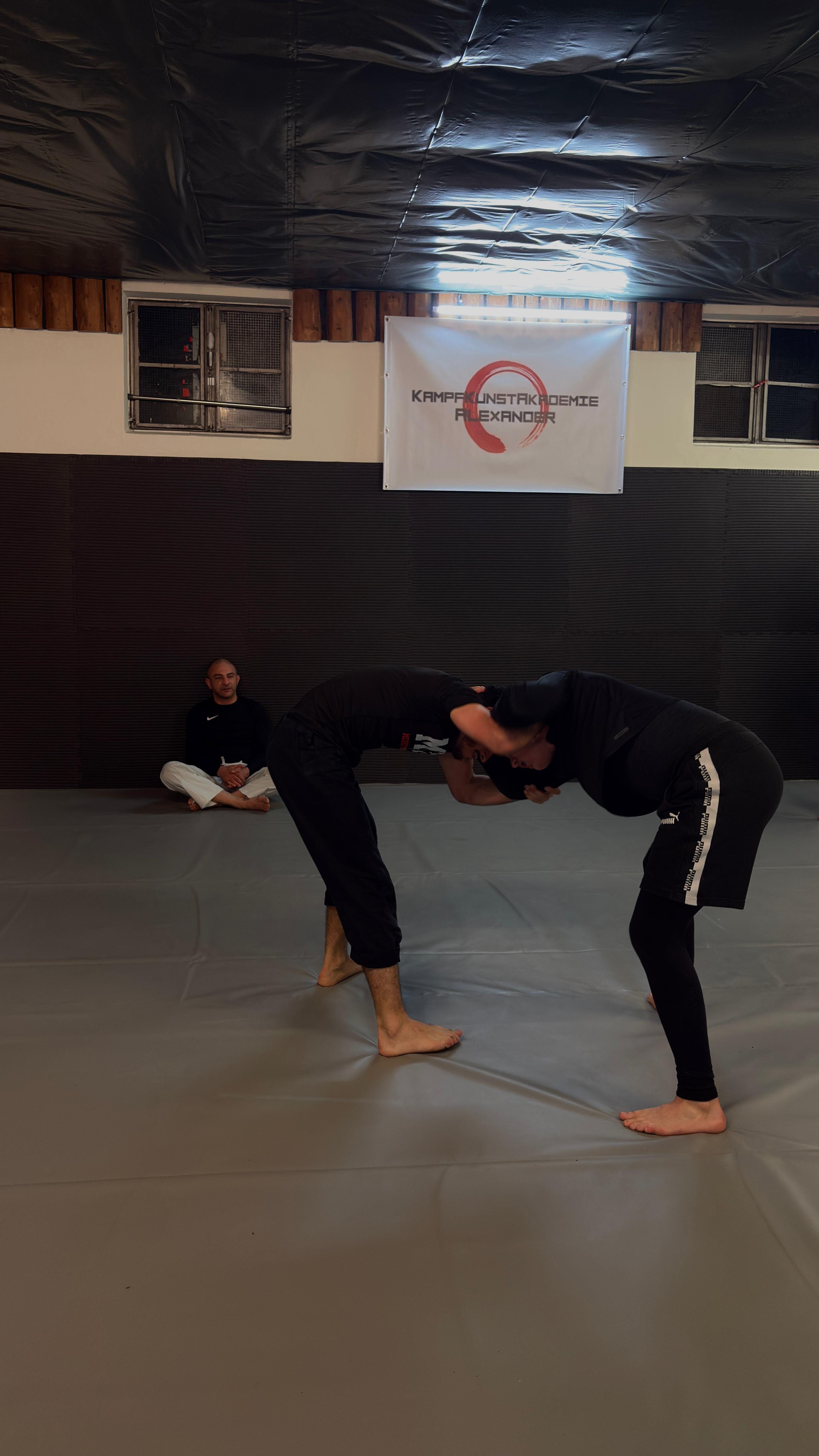 eilnehmer beim No-Gi Grappling Training
