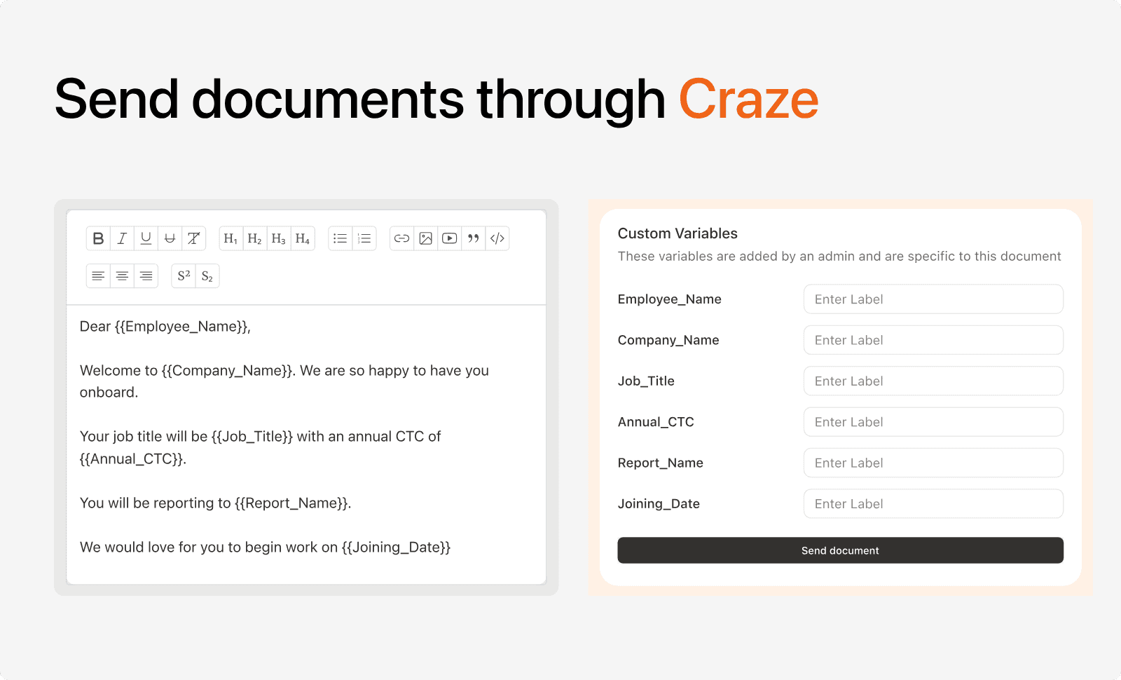 hrms documents flow